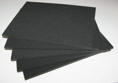 5 x Packaging Foam Camera Case Tray Pads - 360mm x 265mm x 10mm