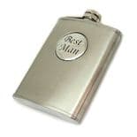 Best Man Hip Flask PERSONALISED ref BMHIP