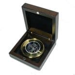 Brass Compass in Personalised Wooden Box ref BC02