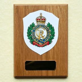 British Military Insignia Personalised Plaque ref BMRP