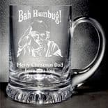 Christmas Bah Humbug Tankard PERSONALISED ENGRAVED ref CBHT