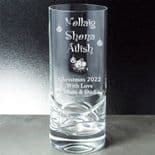 Christmas Irish Gaelic Nollaig Shona High Ball Tumbler PERSONALISED, ref NSHB