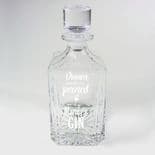 Crystal Gin or Liqueur Small Decanter PERSONALISED ref CGMD