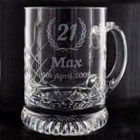 Cut Glass Tankard slight seconds, ref CGT1