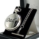 DAD Pocket Watch, Skeleton Mechanical, PERSONALISED ref PWDAD