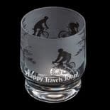 Dartington Crystal Aspects Cycling Whisky Tumbler, Personalised, ref DAWC