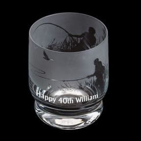 Dartington Crystal Aspects Fishing Whisky Tumbler, Personalised, ref DAWF