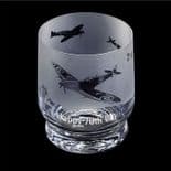 Dartington Crystal Aspects Spitfires Whisky Tumbler, Personalised, ref DASP
