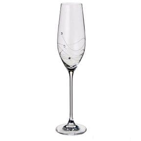 Dartington Crystal Glitz Champagne Glass, PERSONALISED ref DGFS