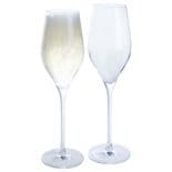 Dartington Crystal Prosecco Glasses Pair, Personalised Engraved, ref DPGP