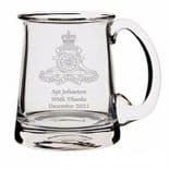 Dartington Tankard with UK Military Emblem PERSONALISED ref DCMT