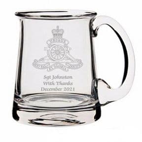 Dartington Tankard with UK Military Emblem PERSONALISED ref DCMT