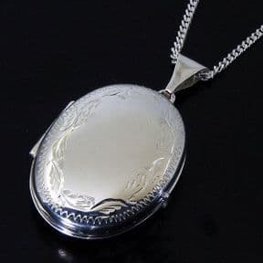 Family Locket, Sterling Silver personalised, 4 photos,  ref. FOL2