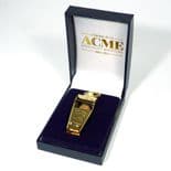 Gold Plated Acme Thunderer Referee's Whistle PERSONALISED ref RWYG