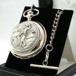 GOLFER Pocket Watch, Quartz, PERSONALISED ref PWQG