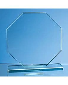 Jade Glass Large Octagon Award ref JGO8