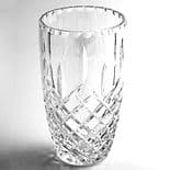 Lead Crystal Barrel Vase Personalised Engraved, ref CV01