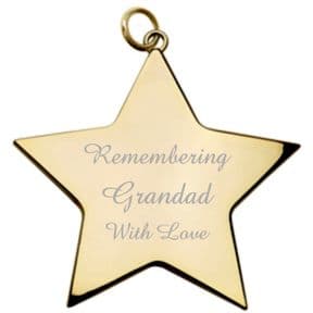 Memorial Christmas Tree Star, personalised