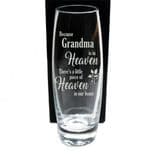 Memorial Glass Vase Personalised Engraved, ref GMV2