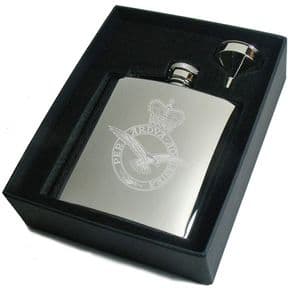 Military Crest Personalised Hip Flask, ref HFSM