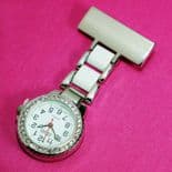 Nurse Watch, personalised Diamante White ref DWNW