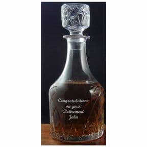 Personalised Royal Brierley Decanter Harris Crystal ref RBHD