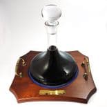 Personalised Ships Decanter and Tray, ref PSDT