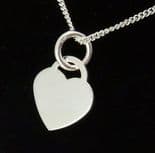 Personalised Silver Heart Pendant, ref. SSHP