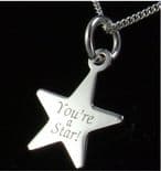 Personalised Silver Star Pendant, ref. SSSP