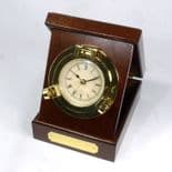 Porthole Desk Clock, Personalised, SECONDS, ref BPCS
