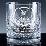 Scotch Whisky Crystal Tumbler, PERSONALISED, ref SWCW