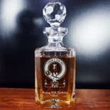 Scottish Clan Badge Decanter, personalised ref CDCB