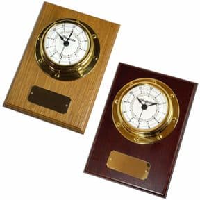 Small Marine Style Wall Mounted Clock, Personalised, ref MC02