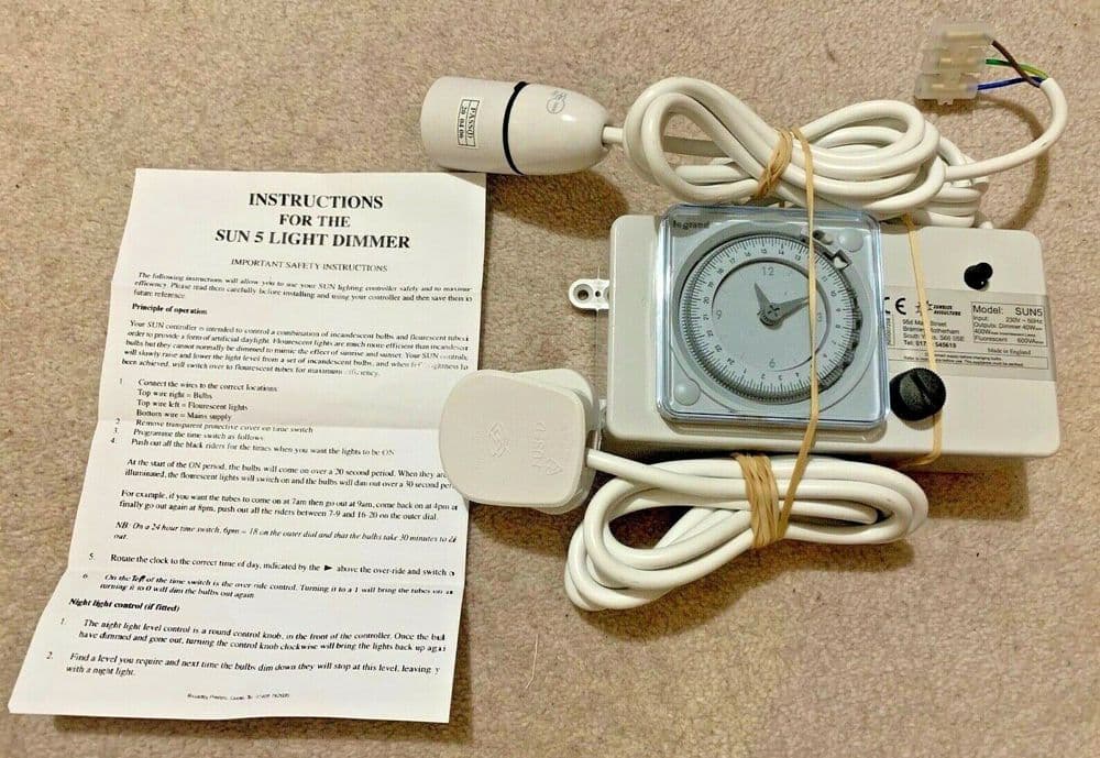 SUN5 LIGHT DIMMER BIRDROOM LIGHTING DIMMER CONTROL BOX WITH NIGHT LIGHT