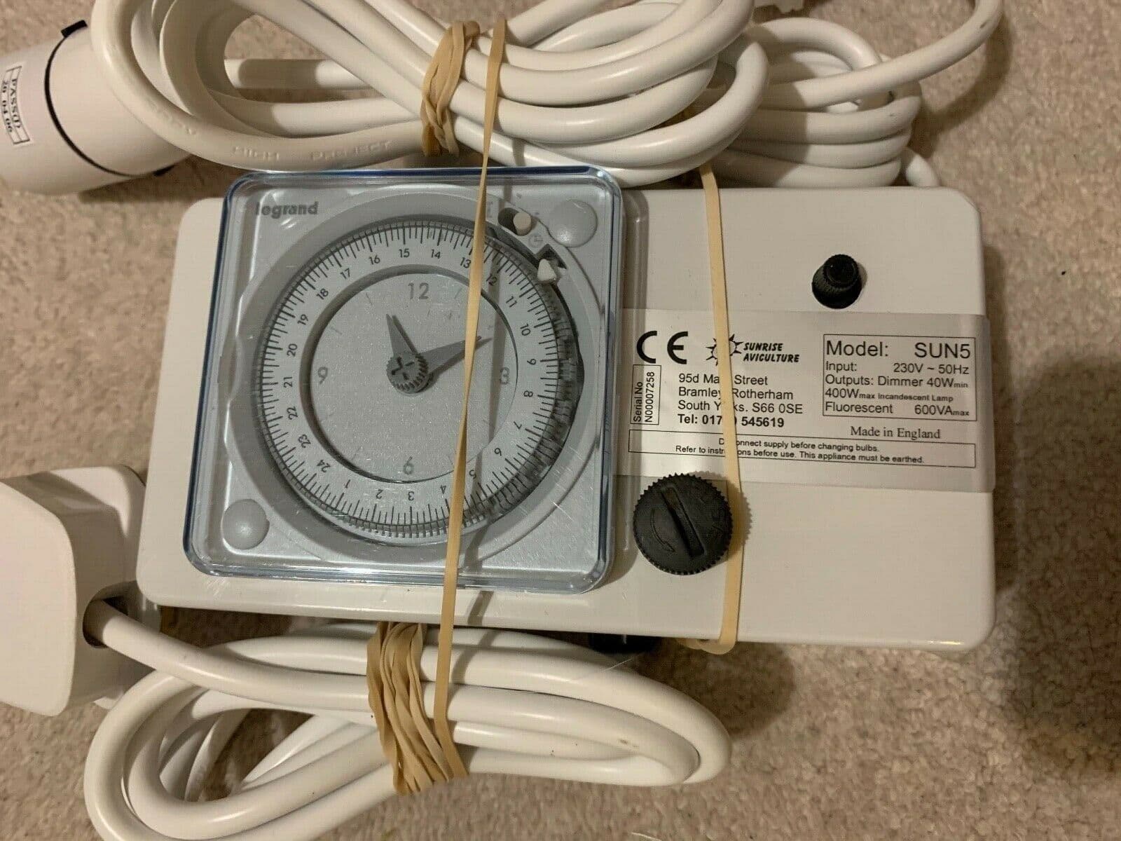 SUN5 LIGHT DIMMER BIRDROOM LIGHTING DIMMER CONTROL BOX WITH NIGHT LIGHT