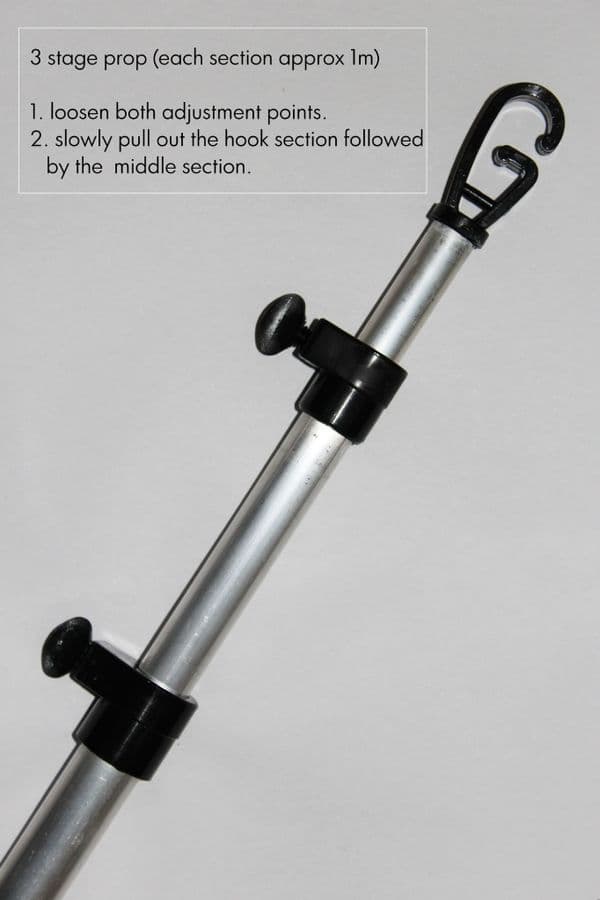 3 metre ALUMINIUM CLOTHES PROP