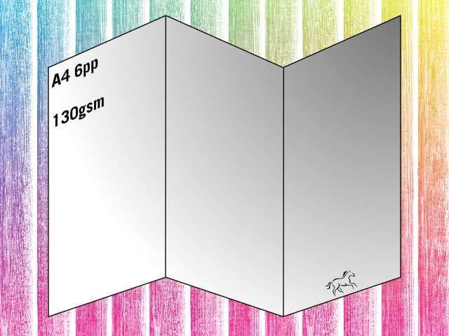 A4 Gloss 130gsm Leaflet 6pp