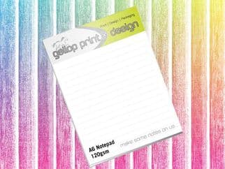 A6 Notepads 120gsm