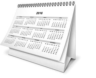 Desk Calendar 297x105mm Landscape