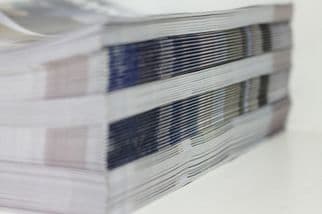 DL 130gsm Silk 12 Page Brochure Stitched