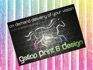 Spot UV Gloss on 450gsm Matt Laminated Business Cards