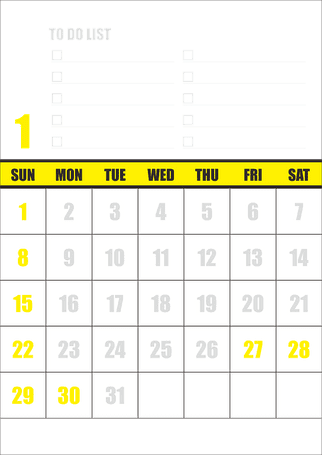 Wall Calendar A3 Landscape or Portait