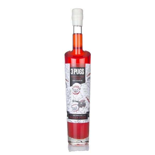 3 Pugs Bakewell Tart Gin Liqueur 50cl | Buy Online Now!