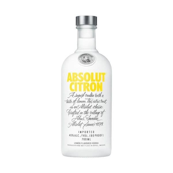 Absolut Citron Vodka 70cl | Buy Online Now!