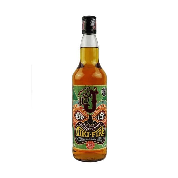 Admiral Vernon's Old J Tiki Fire Spiced Rum 70cl | Buy Online Now!