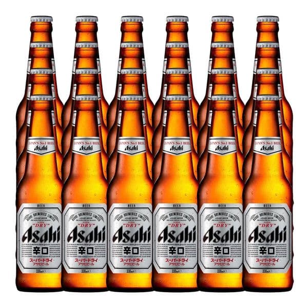 Asahi Super Dry Japanese Beer Bottles 24 x 330ml Case (05/25)