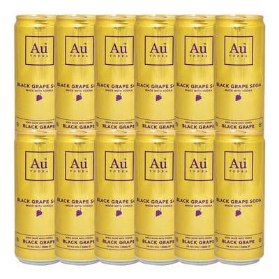 Au Vodka | Black Grape | Cans | 5% | 12 x 330ml | Case