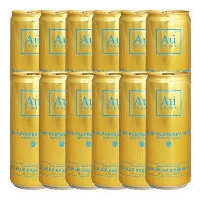 Au Vodka | Blue Raspberry | Cans | 5% | 12 x 330ml | Case