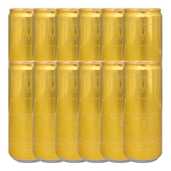 AU Vodka | Pineapple Crush | Cans | 5% | 12 x 330ml | Case | Buy Now Online!