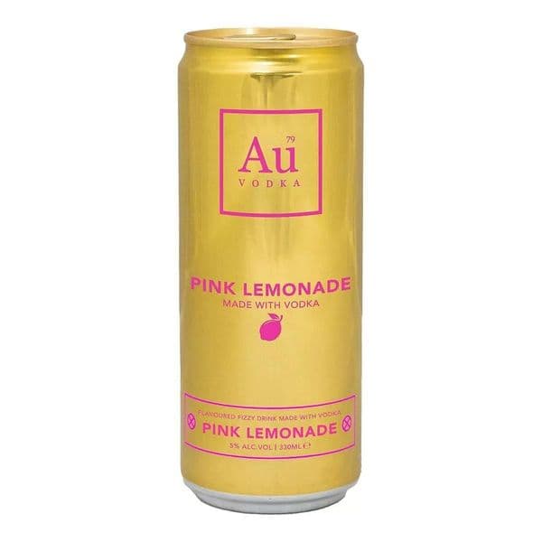 AU Vodka Pink Lemonade Cans 12 x 330ml Case | Buy Now Online!
